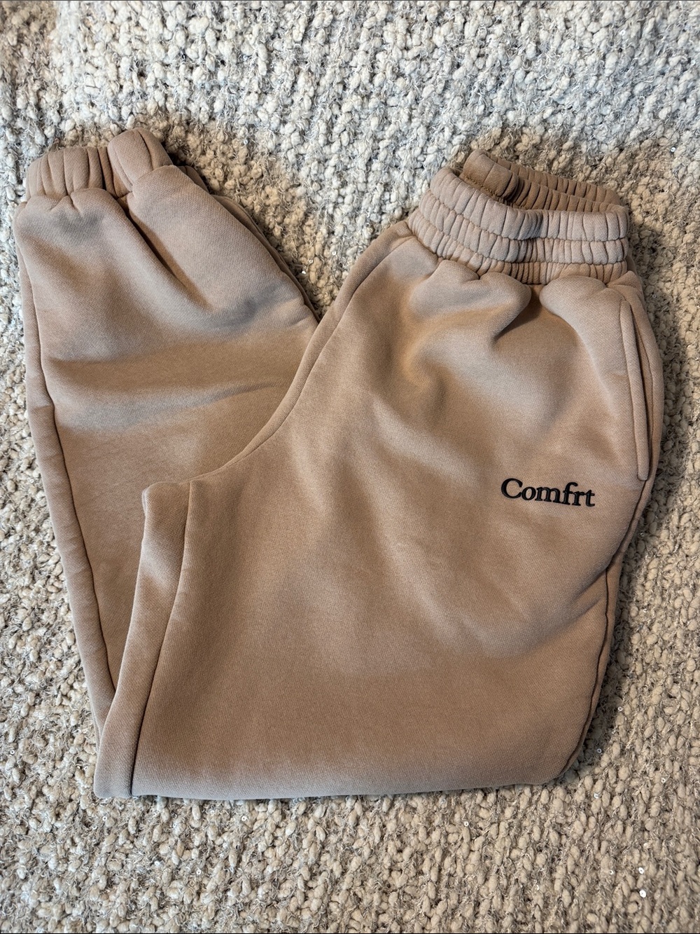Comfrt Cloud Women's Tan Jogger Pants – Cozy Track Joggers